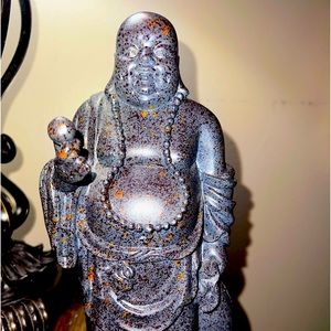 buddha statue really nice piece 7” tall antique